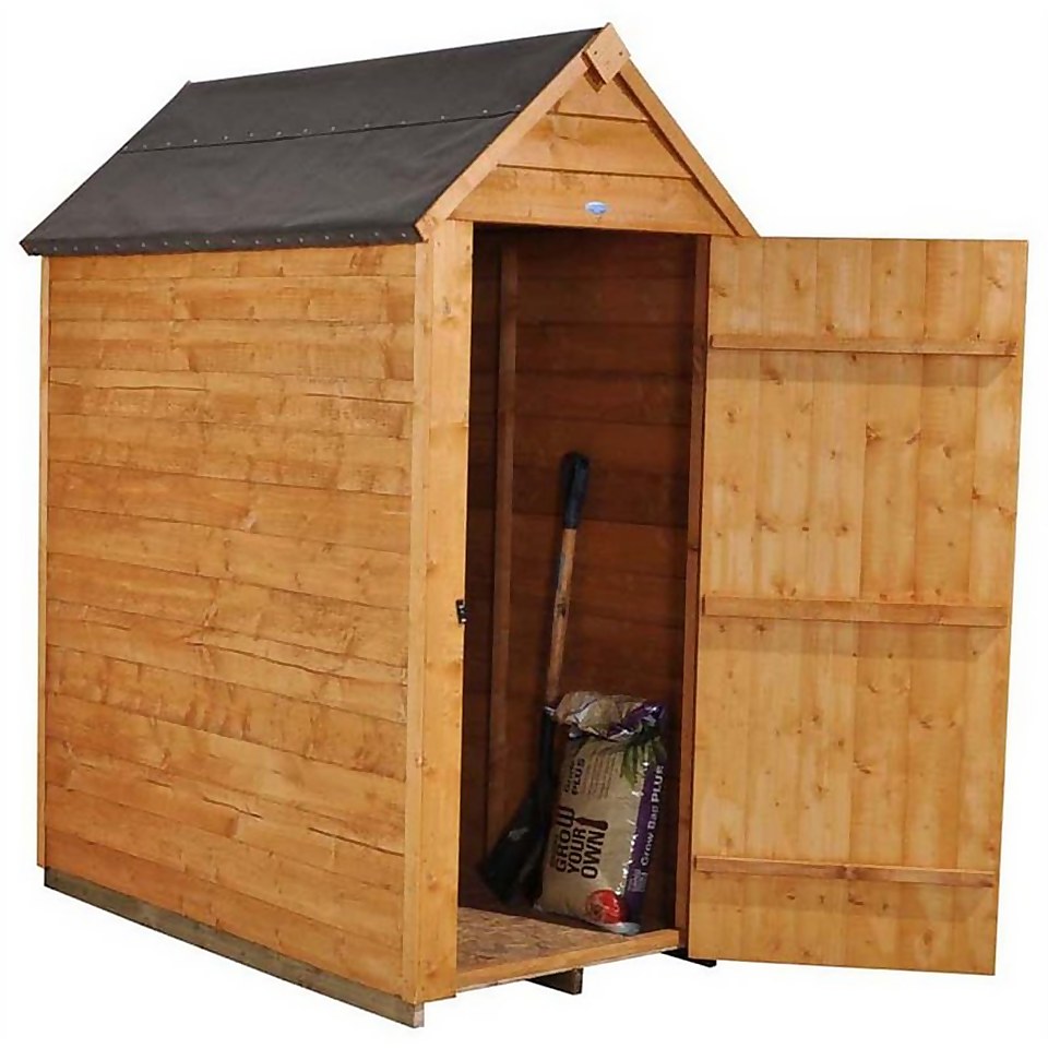 3x5ft Forest Wooden Overlap Dip Treated Apex Shed -incl. Installation
