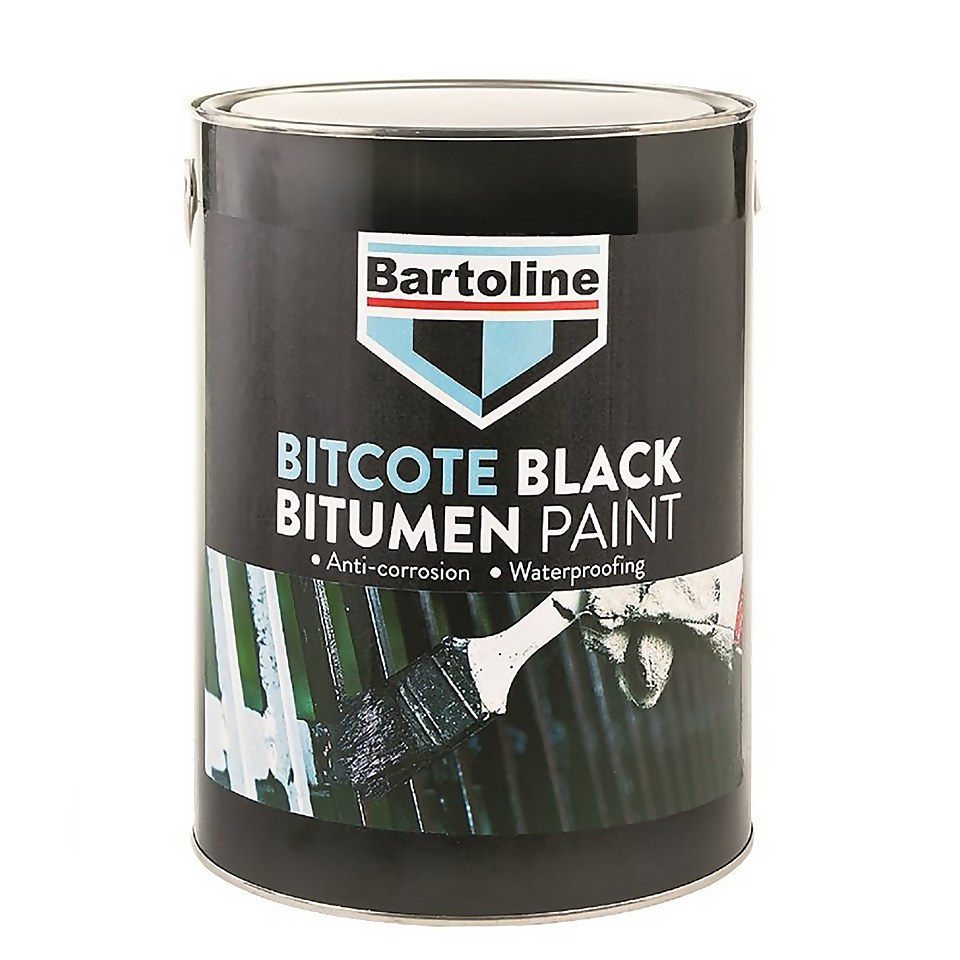 Bartoline Bitcote Black Bitumen Paint - 5L