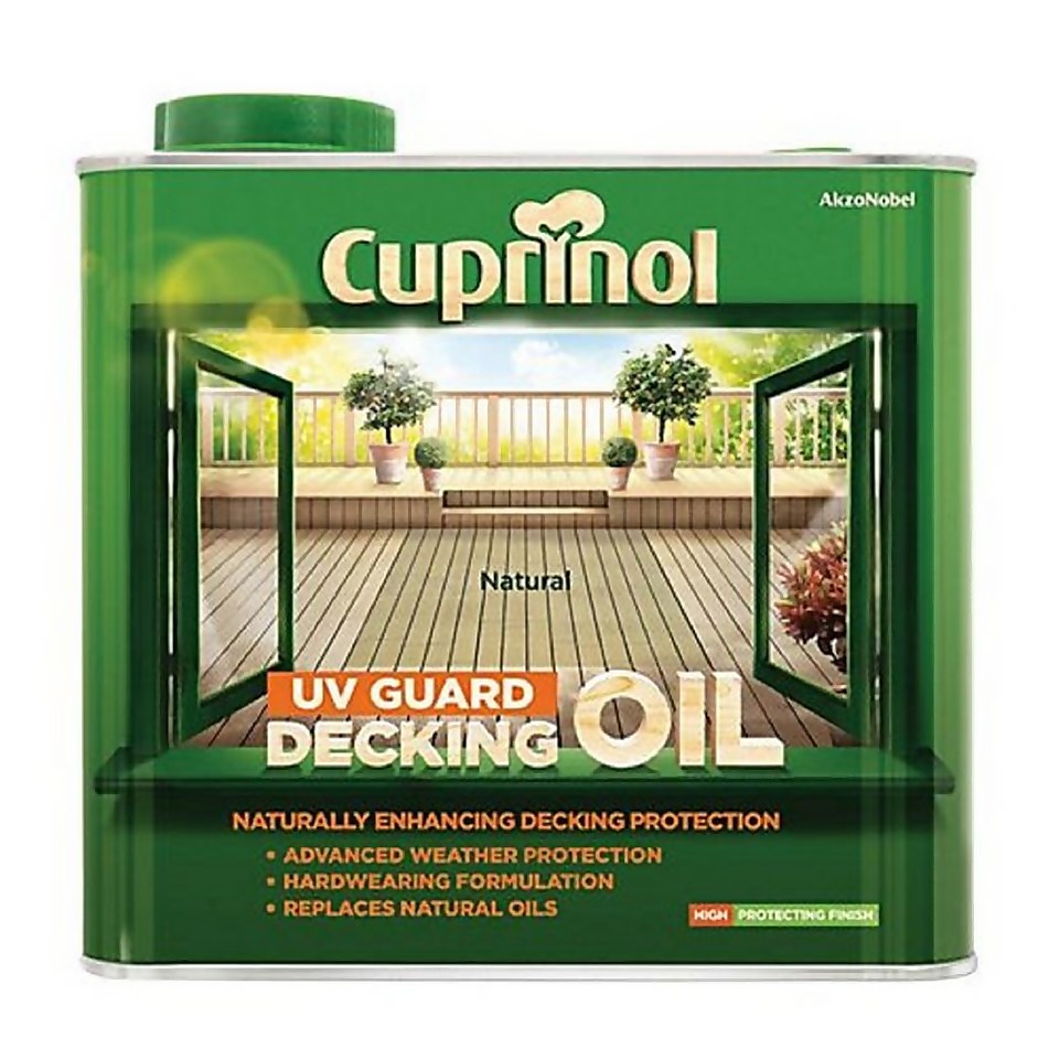 Cuprinol UV Guard Decking Oil Natural - 2.5L