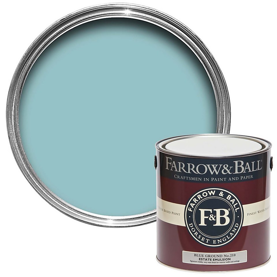 Farrow & Ball Estate Matt Emulsion Paint Blue Ground No.210 - 2.5L