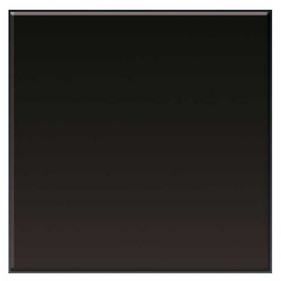 CDA CSB6BL Square Metal Splashback - 60 x 75cm - Black
