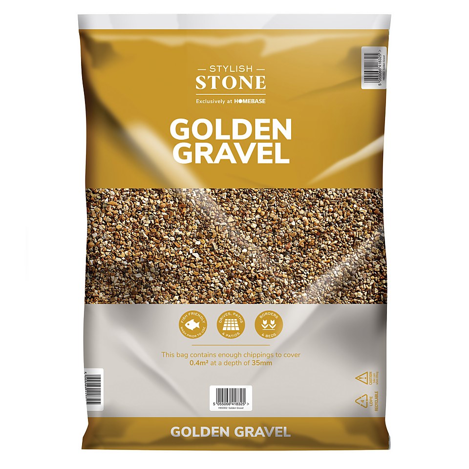 Stylish Stone Golden Gravel, Large Pack - 19kg