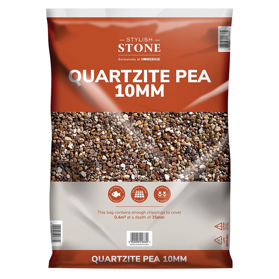 Stylish Stone Premium Quartzite Pea 10mm - Large Pack - 19kg