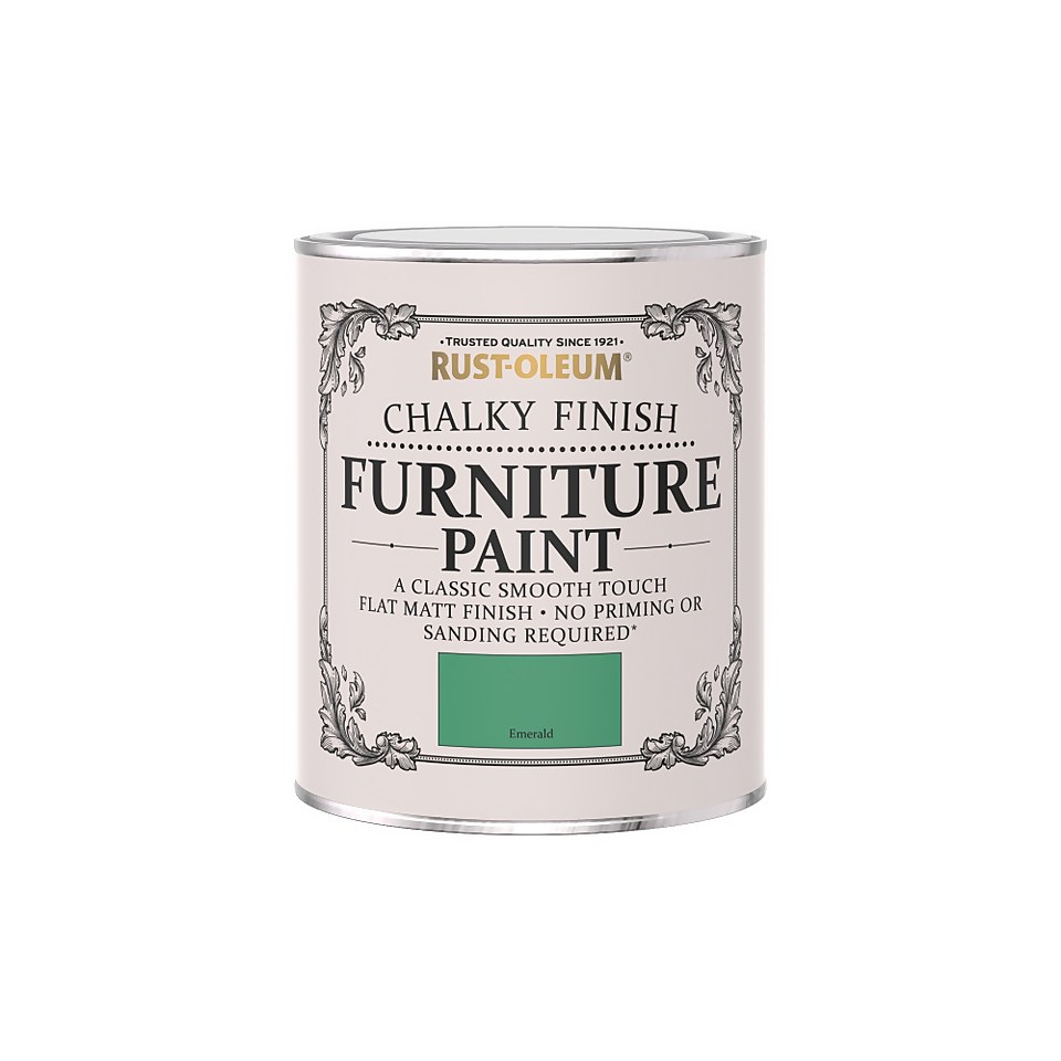 Rust-Oleum Chalky Furniture Paint - Emerald - 750ml