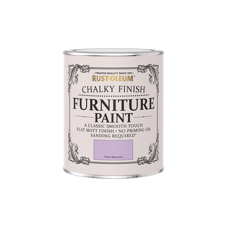 Rust-Oleum Chalky Furniture Paint - Violet Macaroon - 750ml