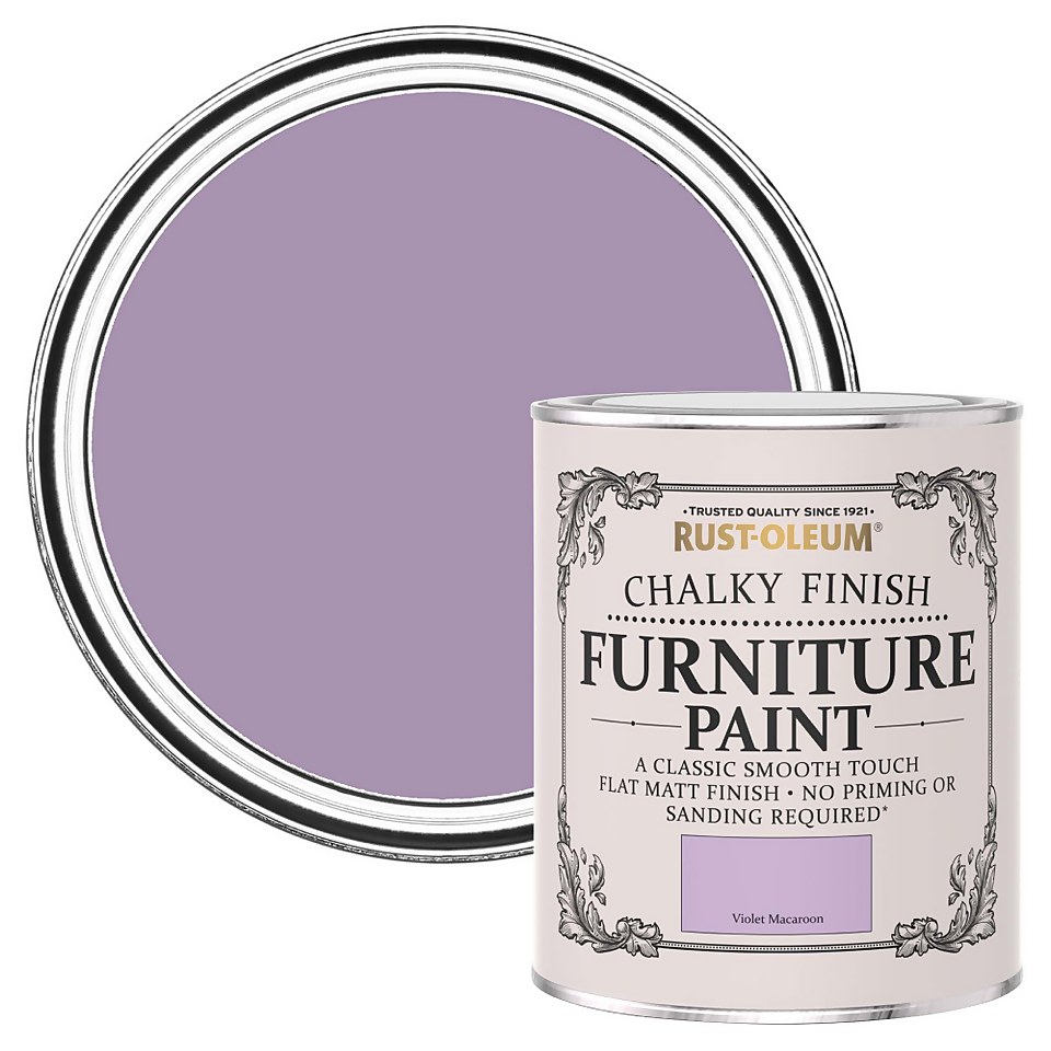 Rust-Oleum Chalky Furniture Paint - Violet Macaroon - 750ml