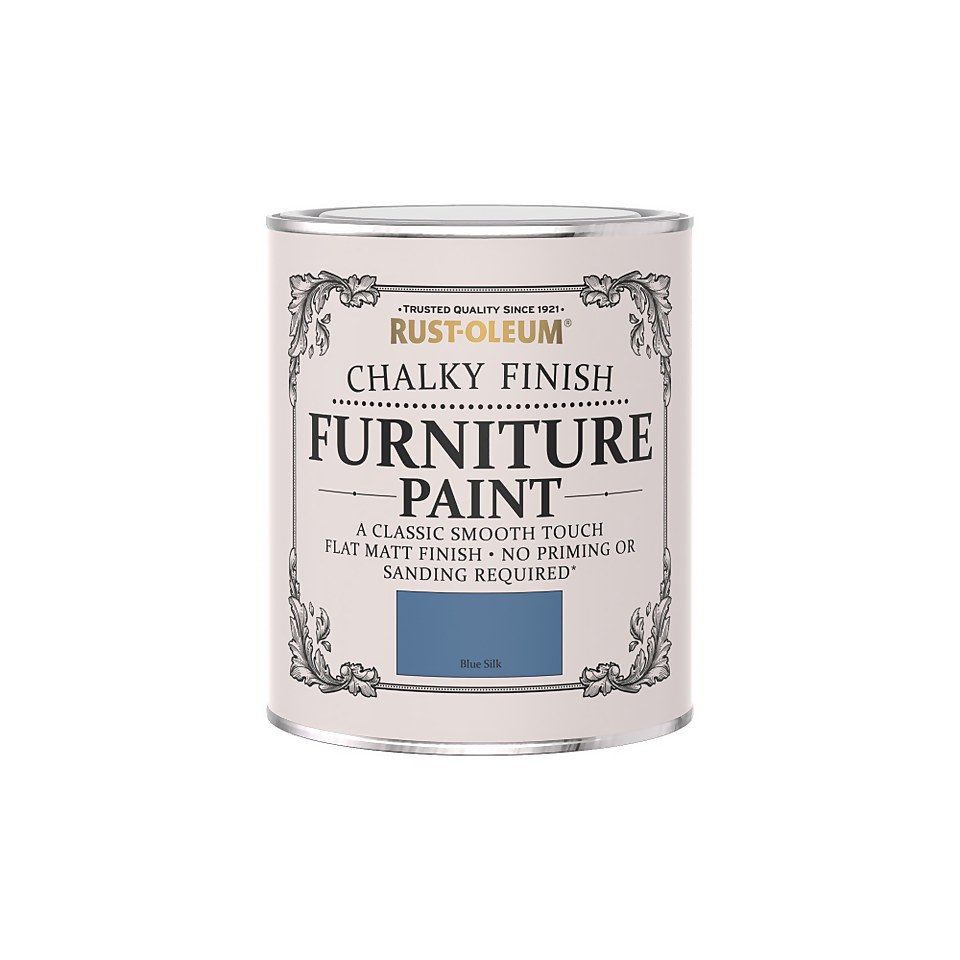 Rust-Oleum Chalky Furniture Paint - Blue Silk - 750ml