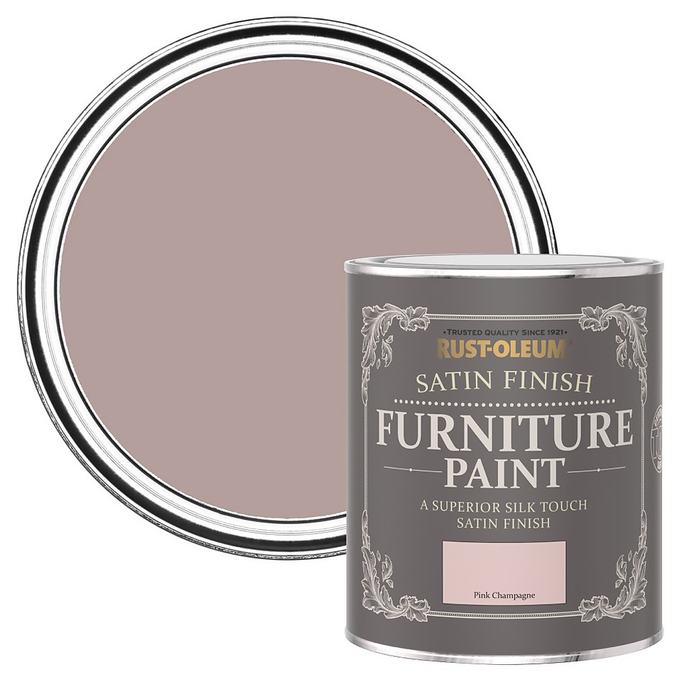 Rust-Oleum Satin Furniture Paint - Pink Champagne - 750ml