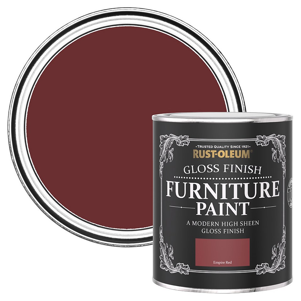 Rust-Oleum Gloss Furniture Paint - Empire Red - 750ml