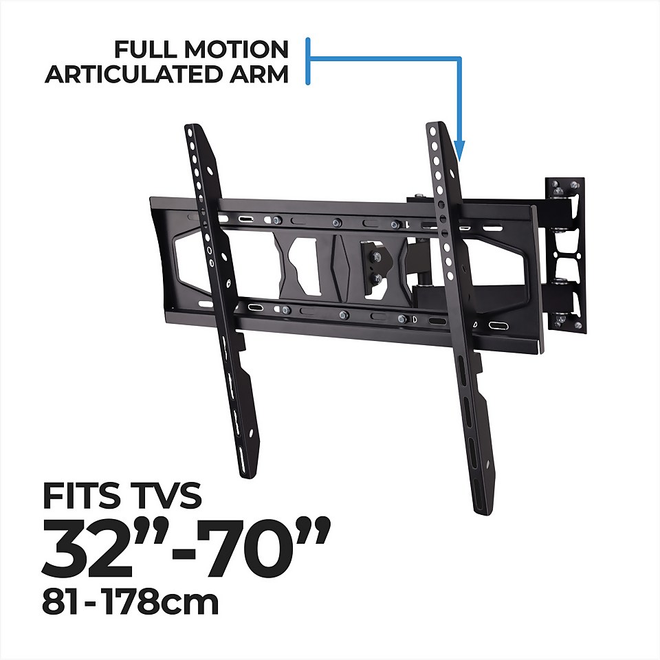 Ross Essentials MK2 Triple Arm Full Motion TV Wall Mount VESA 400 32-70 Inch Black
