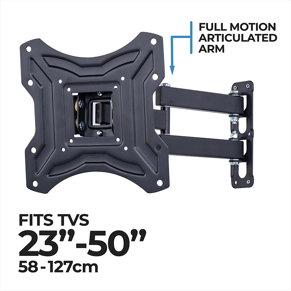 Ross Essentials MK2 Triple Arm Full Motion TV Wall Mount VESA 200 23-50 Inch Black