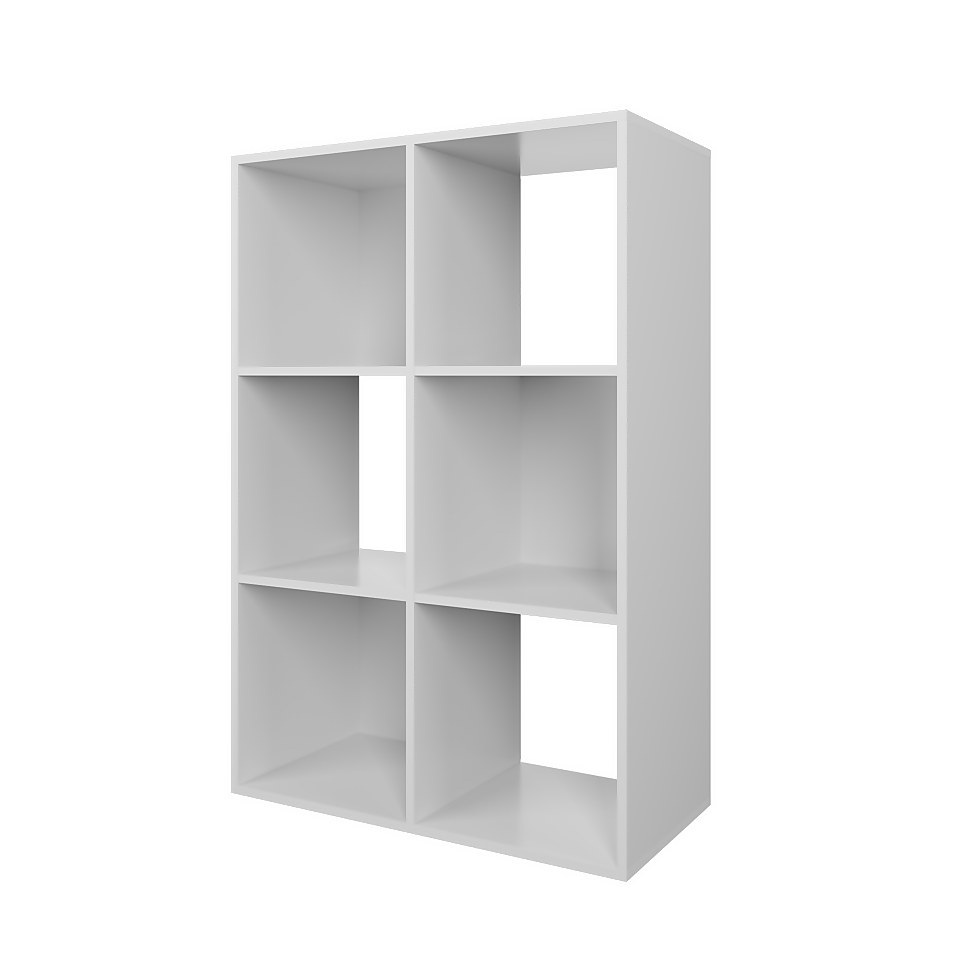 Compact Cube 3x2 Storage Unit - White