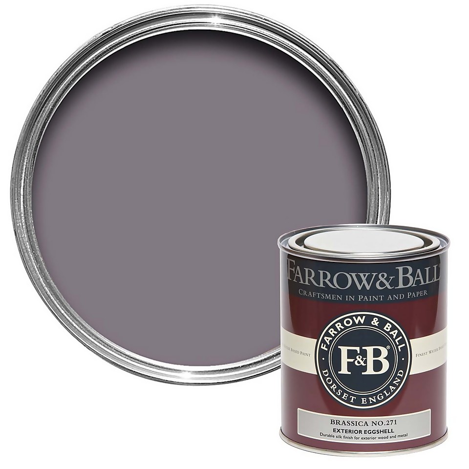 Farrow & Ball Exterior Eggshell Paint Brassica No.271 - 750ml