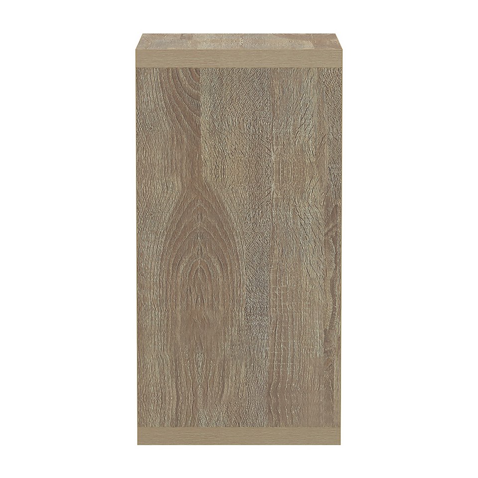 Clever Cube 1x2 Storage Unit Oak Homebase
