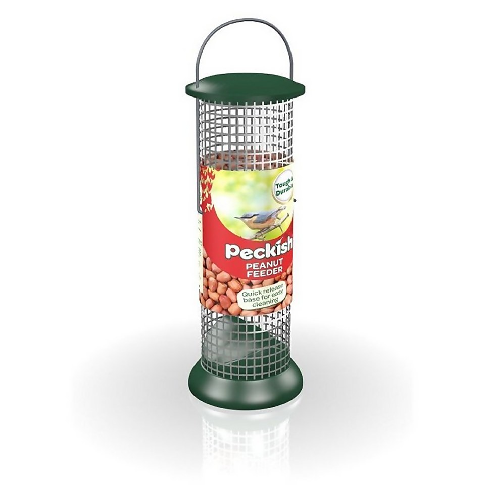 Peckish All Weather Small Peanut Feeder - Green