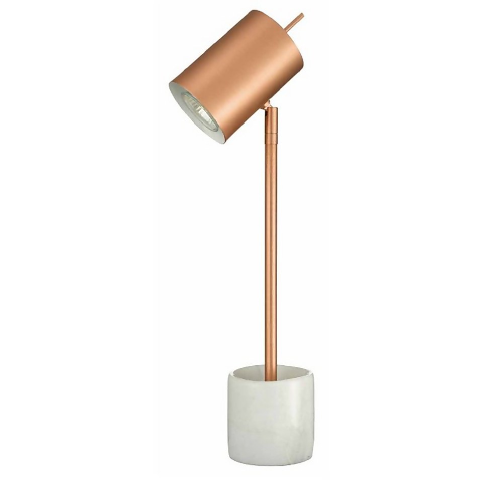 Hendrix Ceramic Table Lamp - Copper