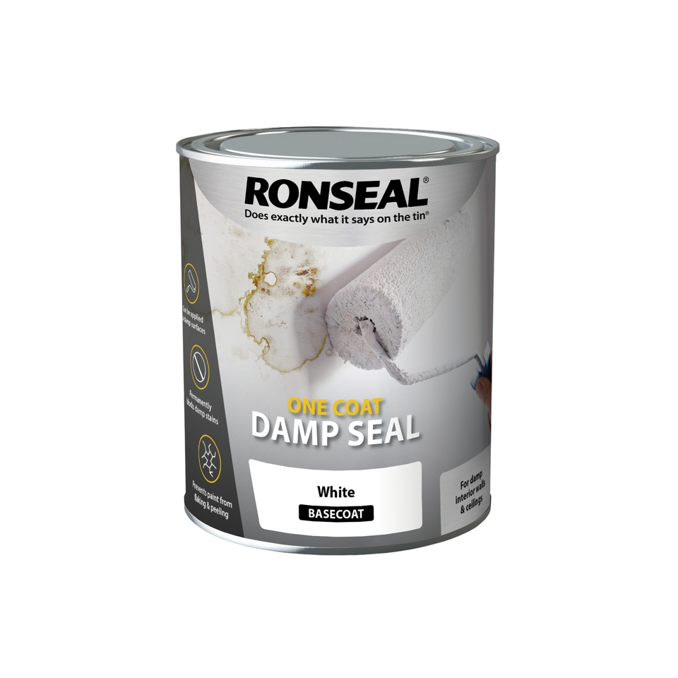 Ronseal One Coat Damp Seal White 750ml Homebase