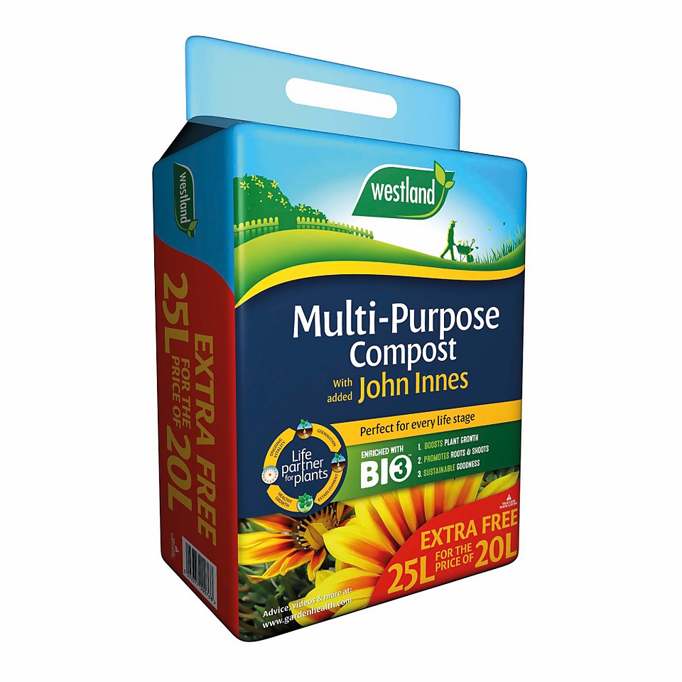 Westland Multi-Purpose Compost with Added John Innes - 20L + 25% Extra Free