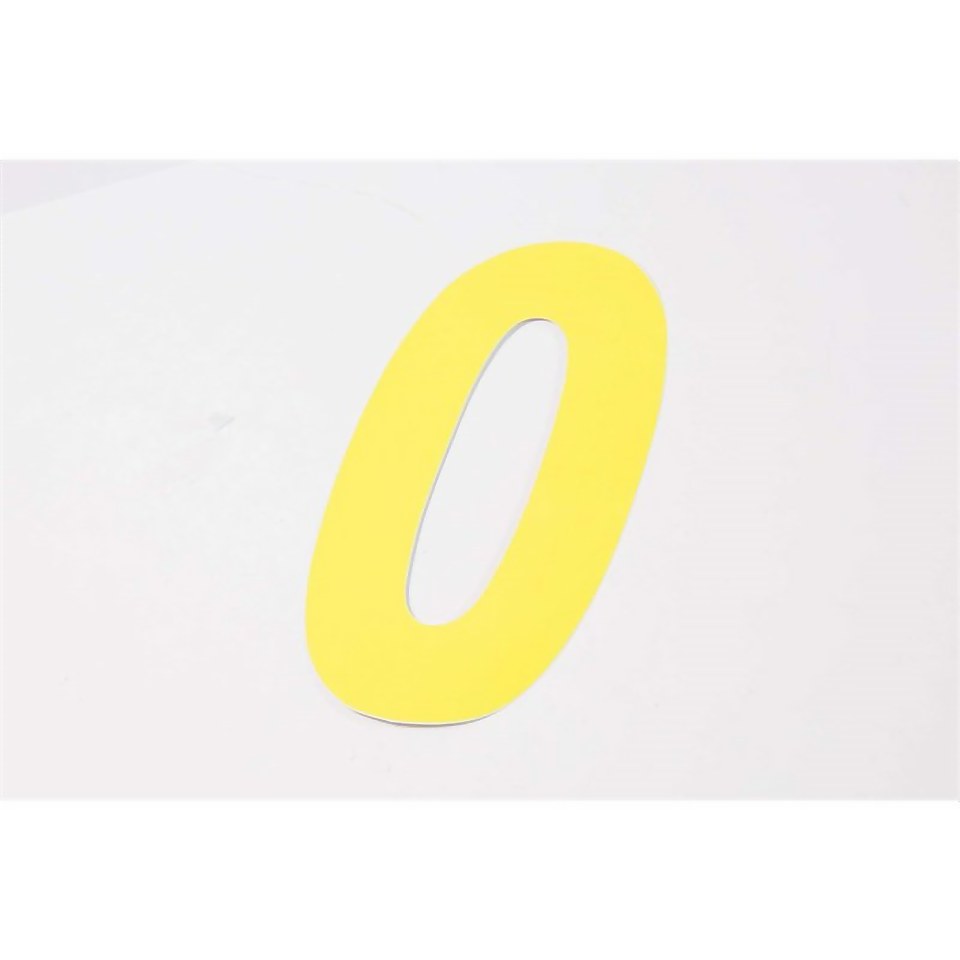 Yellow Wheelie Bin Number - 0