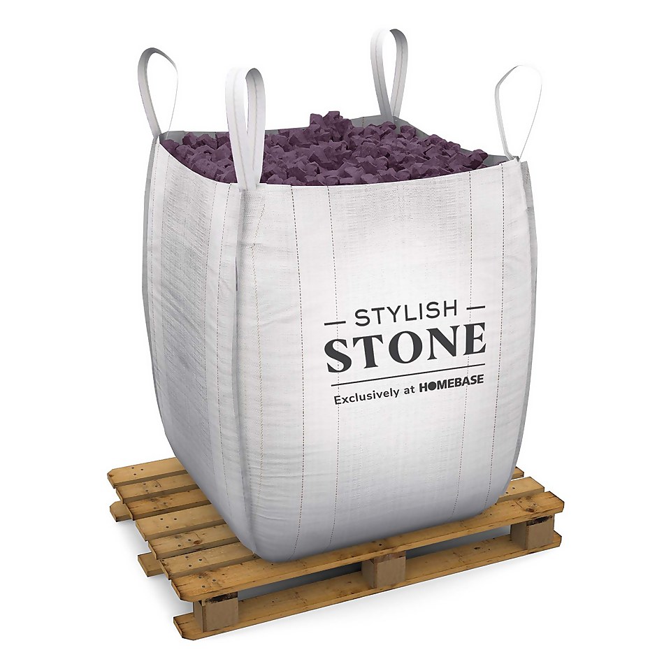 Stylish Stone Premium Alpine White Chippings, Bulk Bag - 750kg
