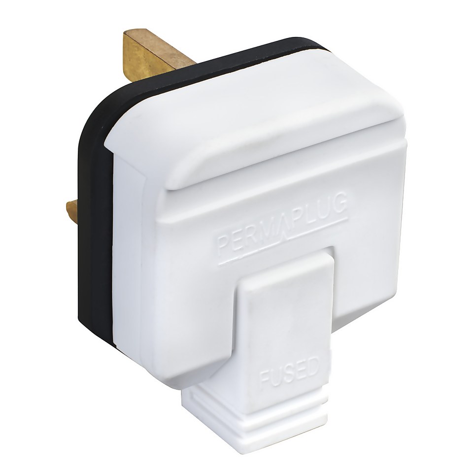 Masterplug 13A Heavy Duty Rewirable Plug Socket White