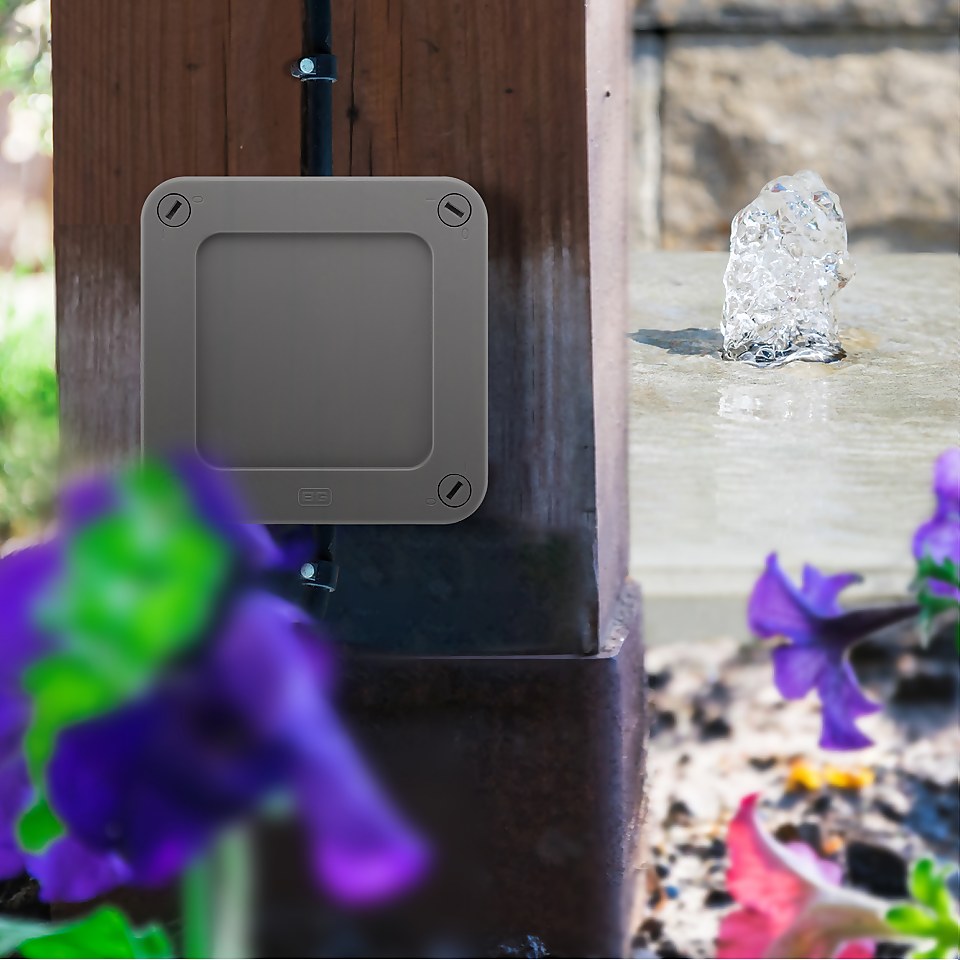 BG 5 Way Terminal Weatherproof Junction Box IP66 Rated Grey Homebase