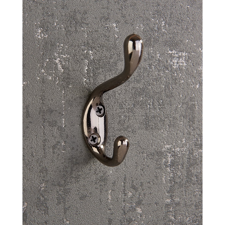 Basic Coat Hook Black Nickel Homebase