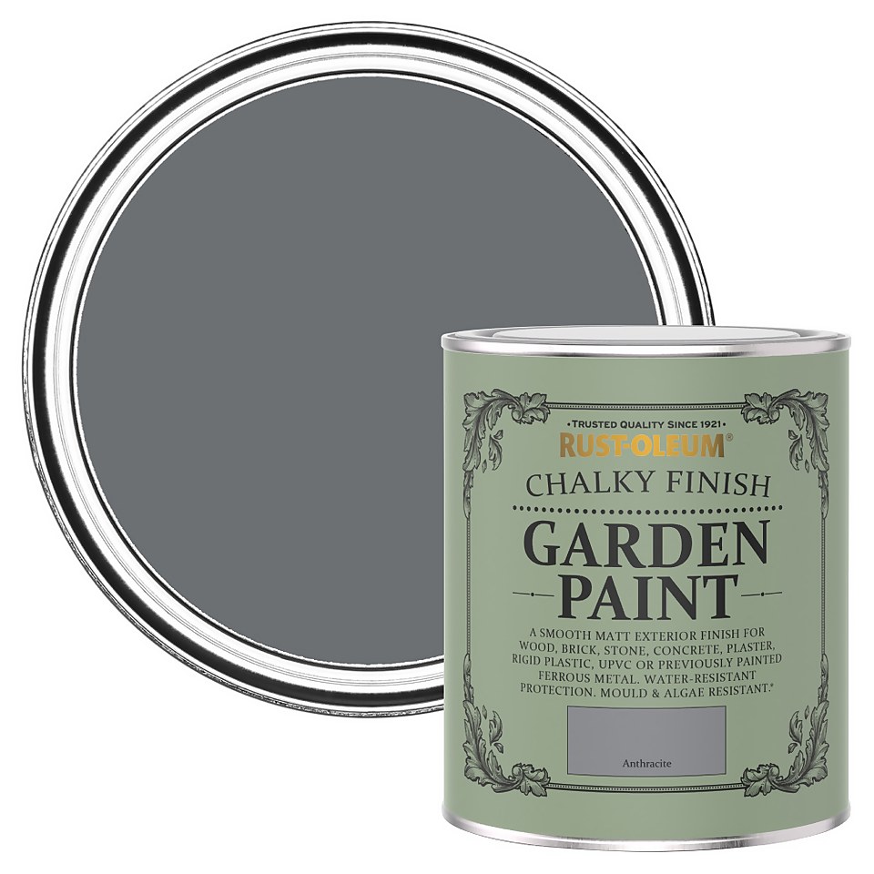 Rust-Oleum Garden Furniture Paint Anthracite - 750ml