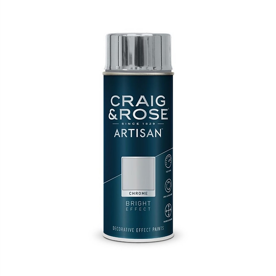 Craig & Rose Artisan Bright Effect Spray Paint Chrome - 400ml