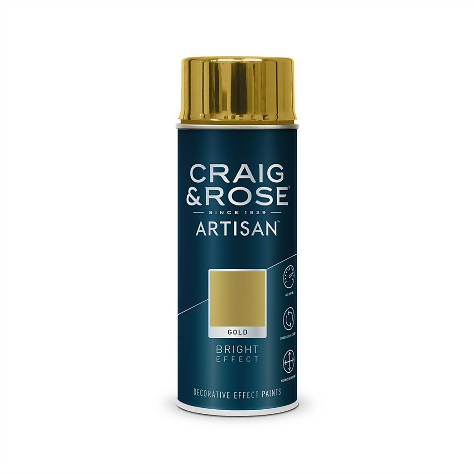 Craig & Rose Artisan Bright Effect Spray Paint Gold - 400ml