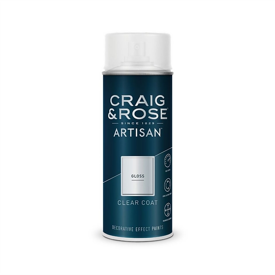 Craig & Rose Artisan Gloss Spray Paint Clear Coat - 400ml