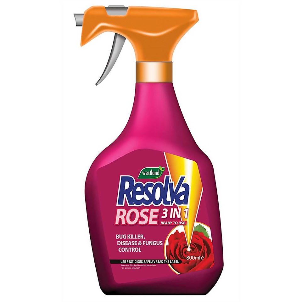 Resolva Rose 3-in-1 Bug Killer, Disease & Fungus Control - 800ml