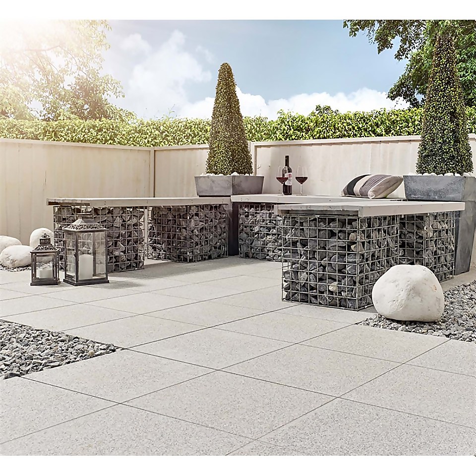 Stylish Stone Granite Paving 400 x 400mm - Light Grey