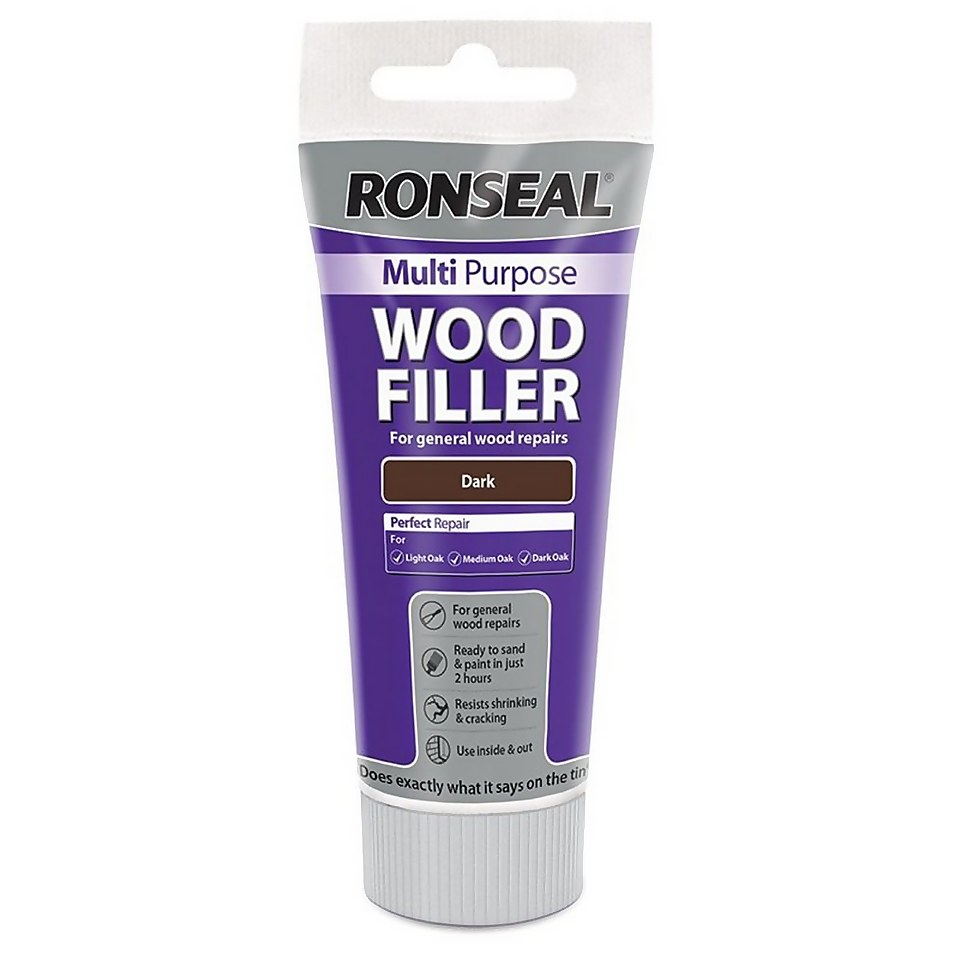 Ronseal Multipurpose Wood Filler Tube - Dark - 100g