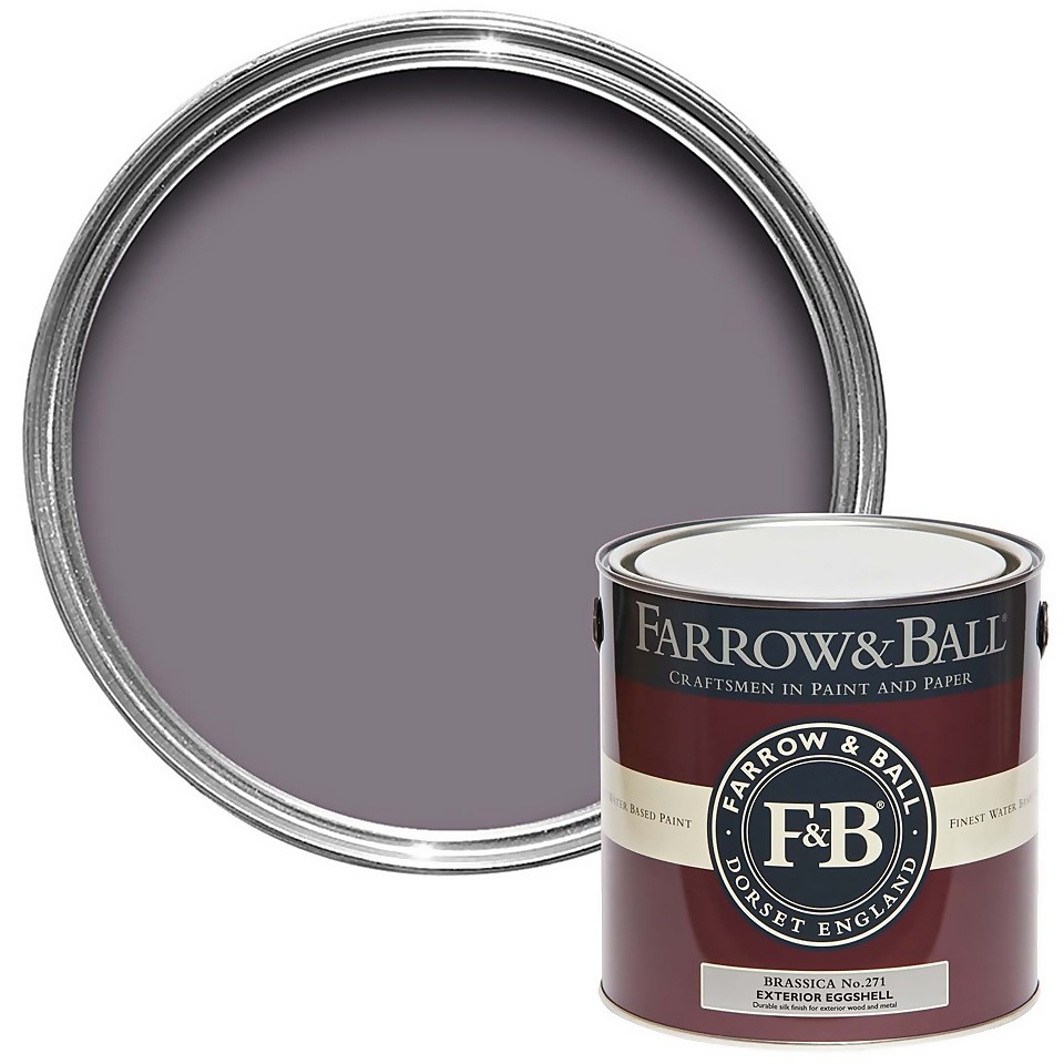 Farrow & Ball Exterior Eggshell Paint Brassica No.271 - 2.5L