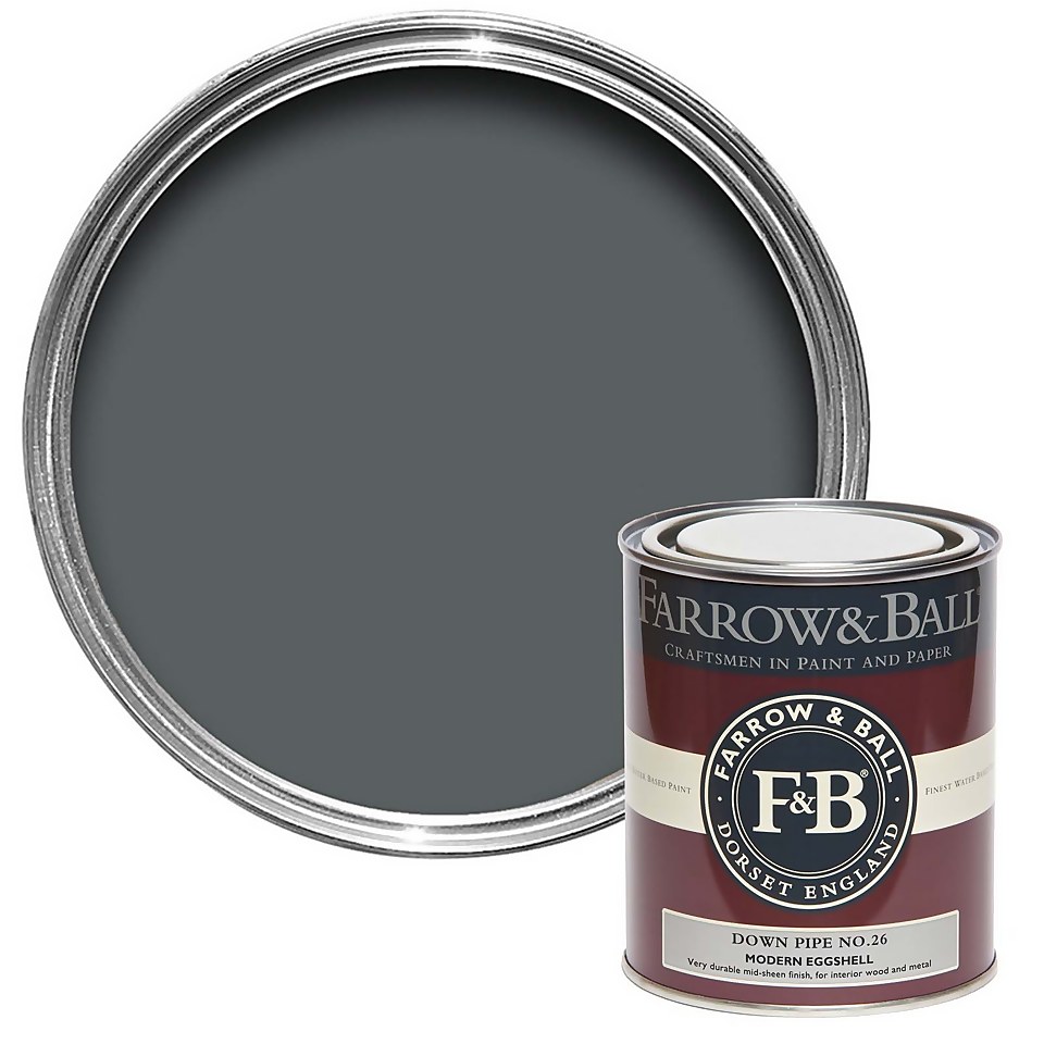 Farrow & Ball Modern Eggshell Paint Down Pipe No.26 - 750ml