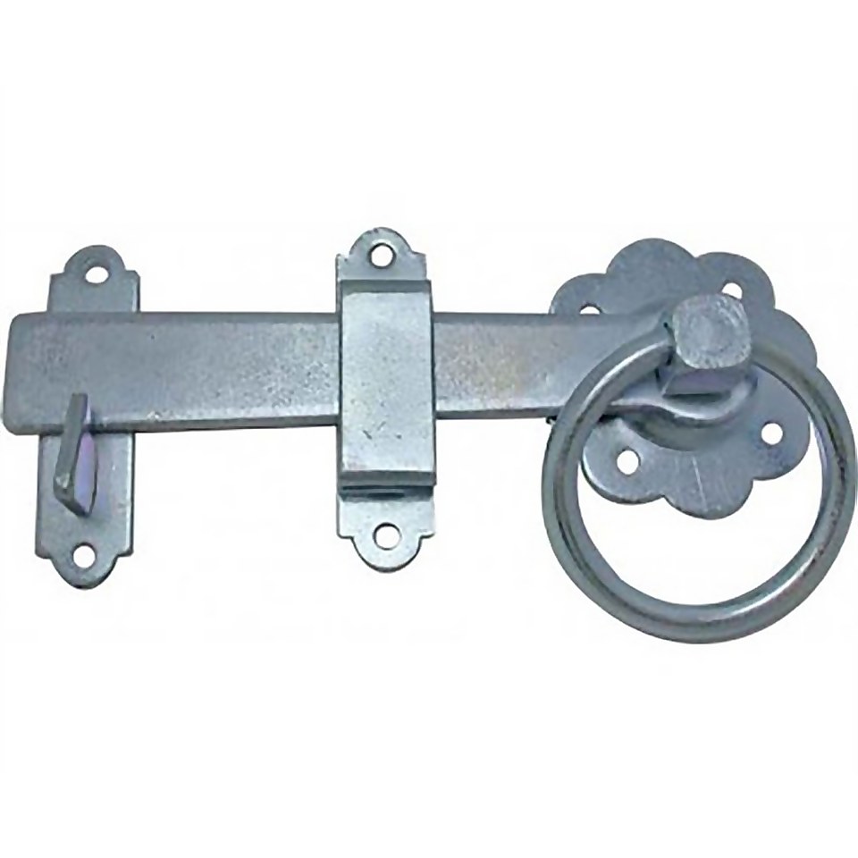Ring Gate Latch - 15.2cm, Zinc
