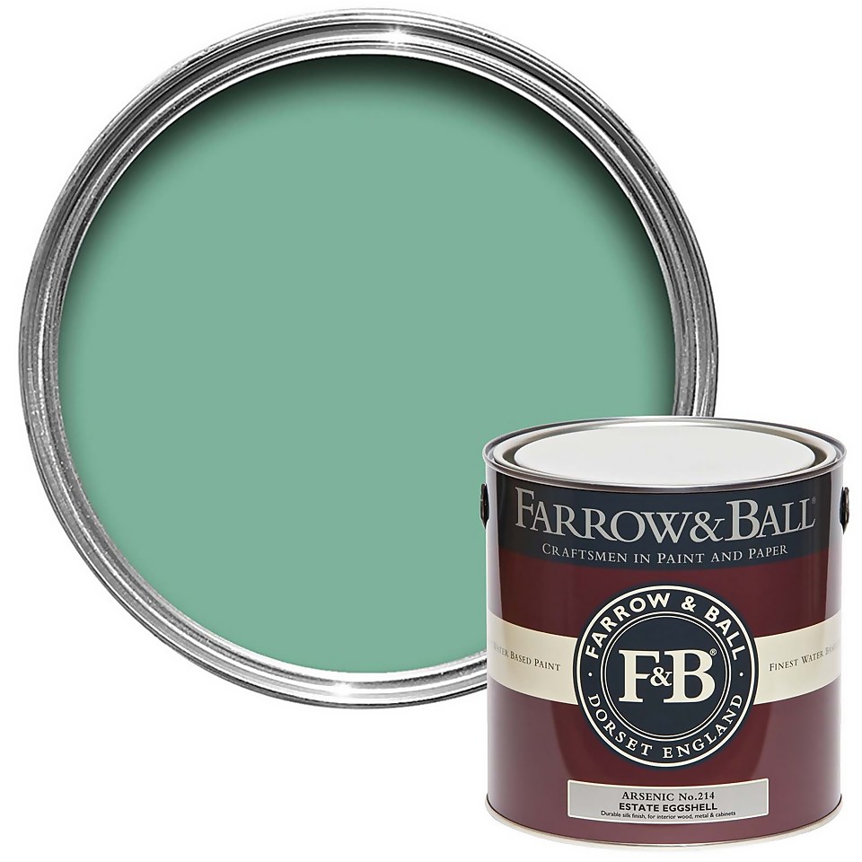Farrow & Ball Estate Eggshell Paint Arsenic No.214 - 2.5L