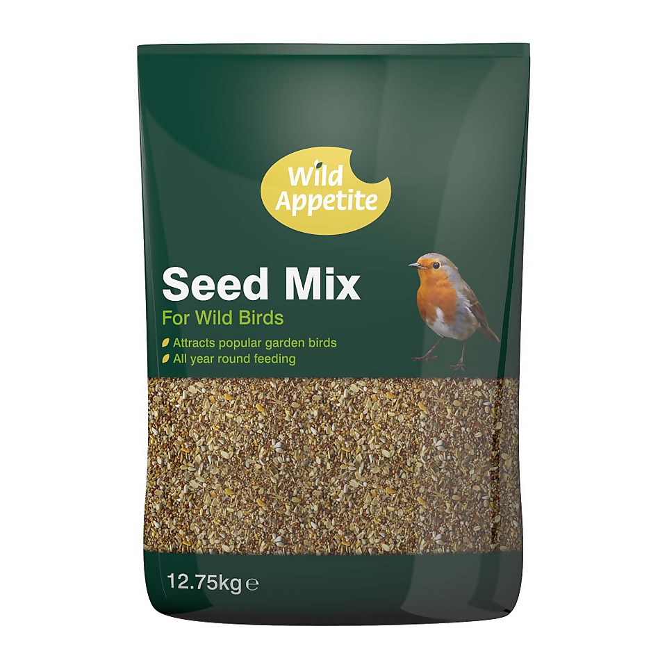 Wild Appetite Seed Mix for Wild Birds - 12.75kg