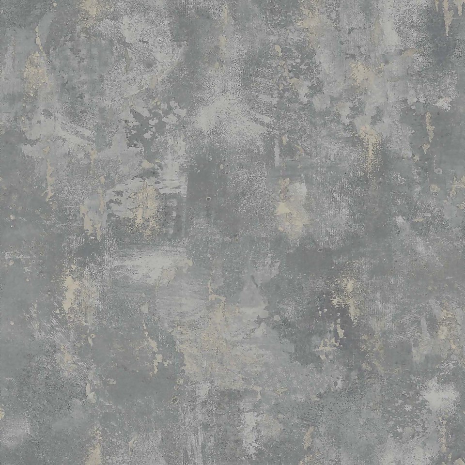 Grandeco Textured Plains Grey Paste the Wall Wallpaper