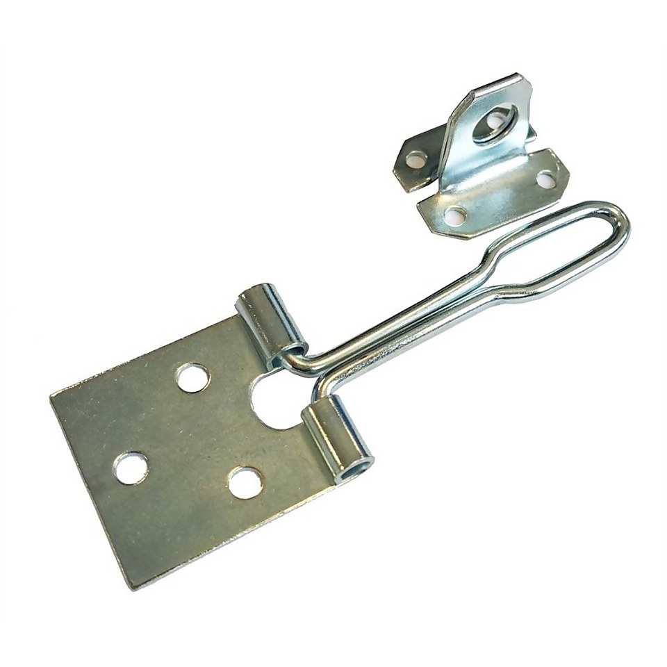 Wire Hasp & Staple - Zinc Plated - 102mm