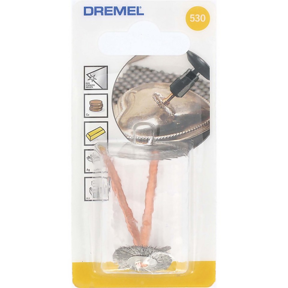 Dremel Stainless Steel Brush 19mm 2 Pack