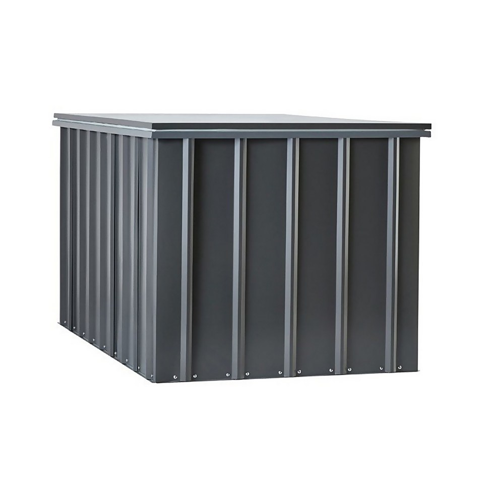 Lotus 5 x 3ft Metal Storage Box - Anthracite Grey