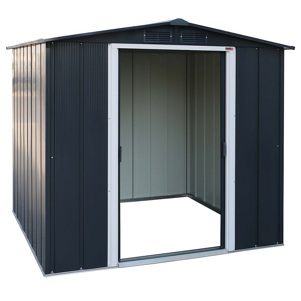 Sapphire 6x6ft Apex Metal Shed - Anthracite