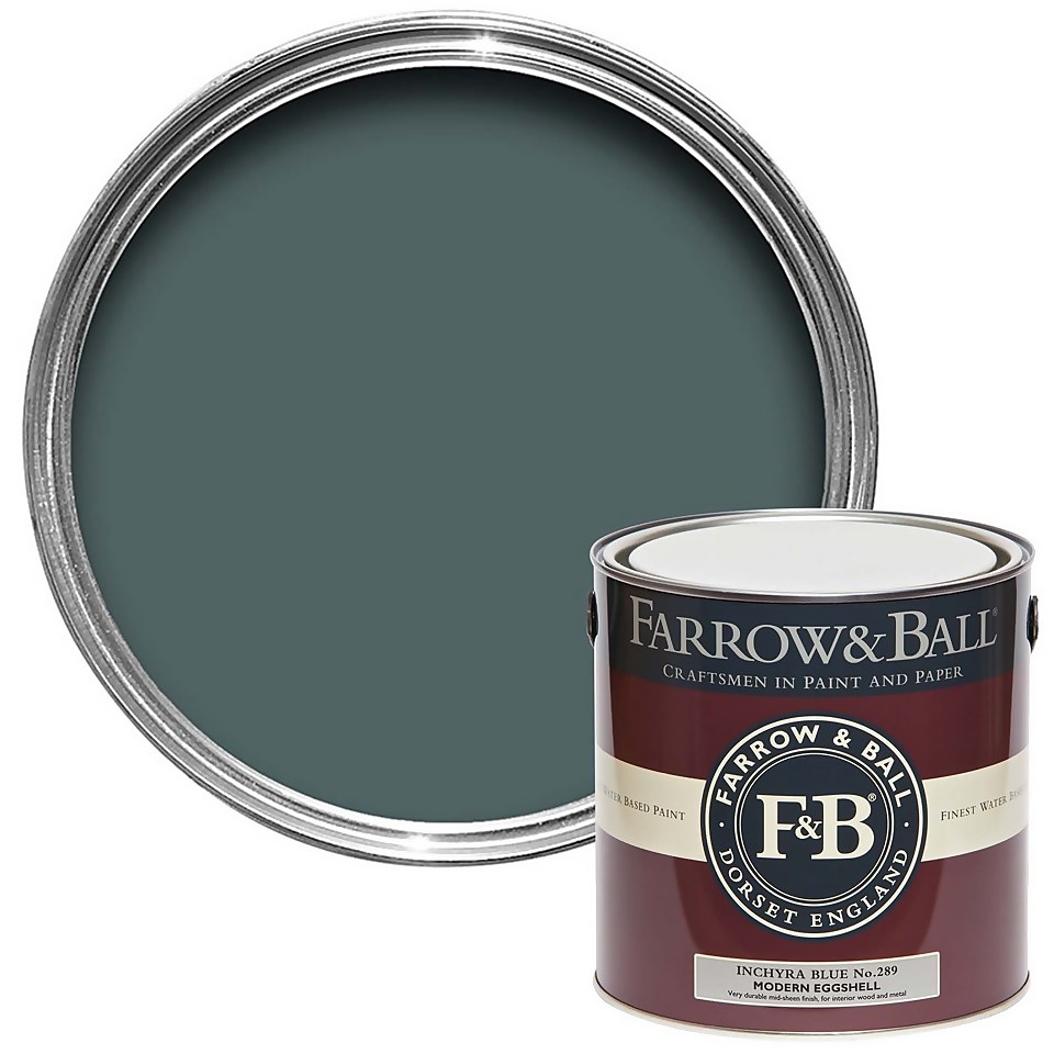 Farrow & Ball Modern Eggshell Paint Inchyra Blue No.289 - 2.5L