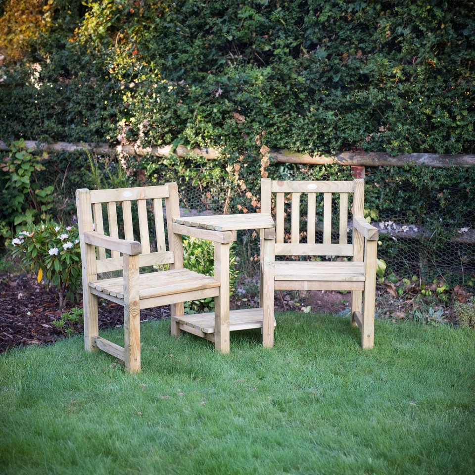 Harvington Wooden Companion Love Seat