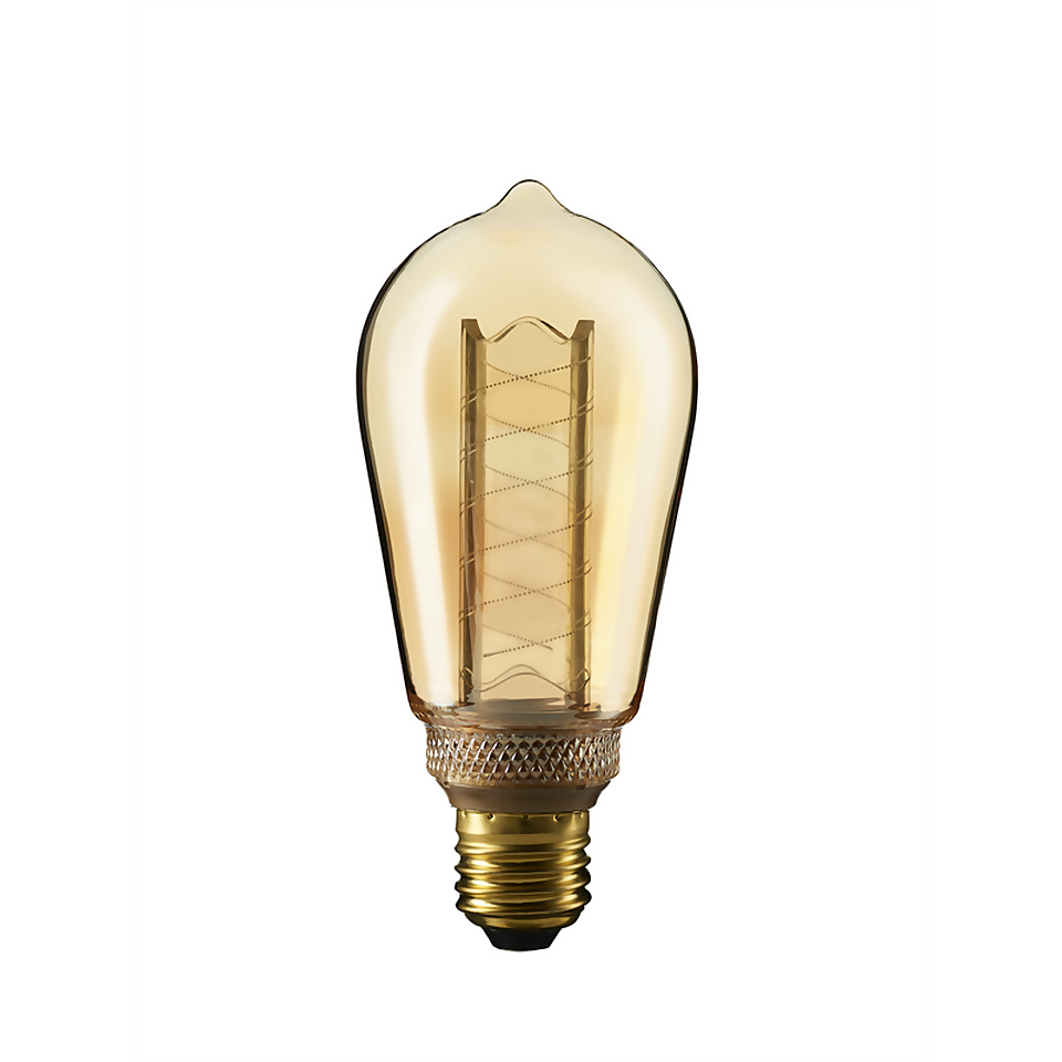 TCP LED Vintage ST64 13WEQ E27 Twist Light Bulb
