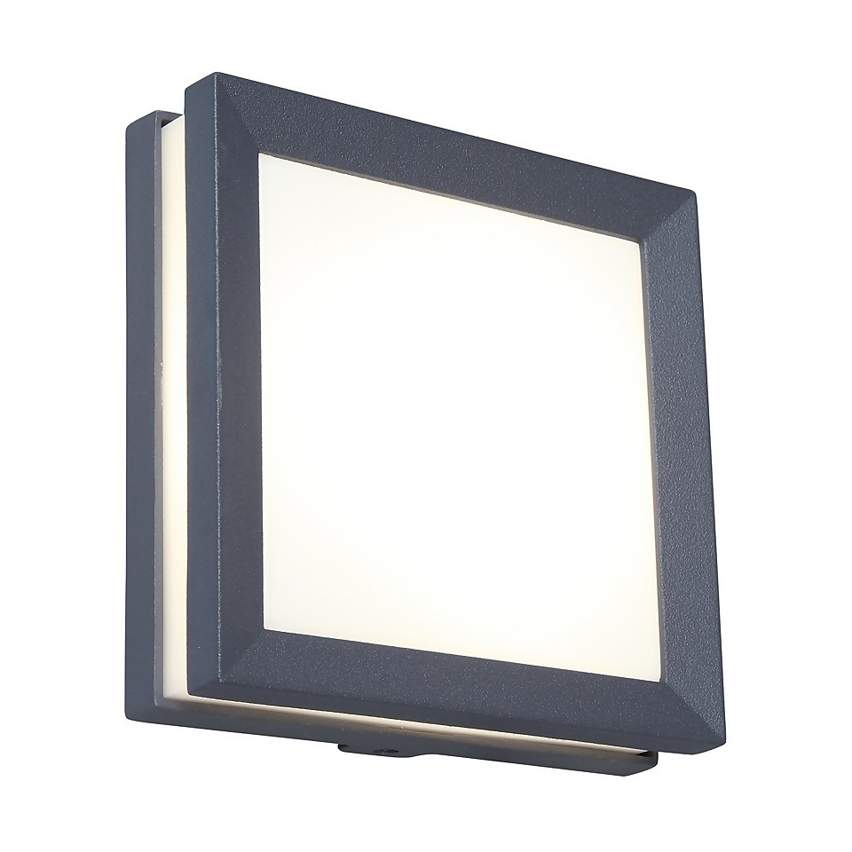 Lutec Seine LED Outdoor Wall Light - Anthracite