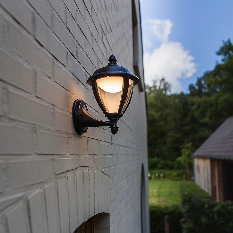 Lutec Unite LED Outdoor Wall lantern - Black