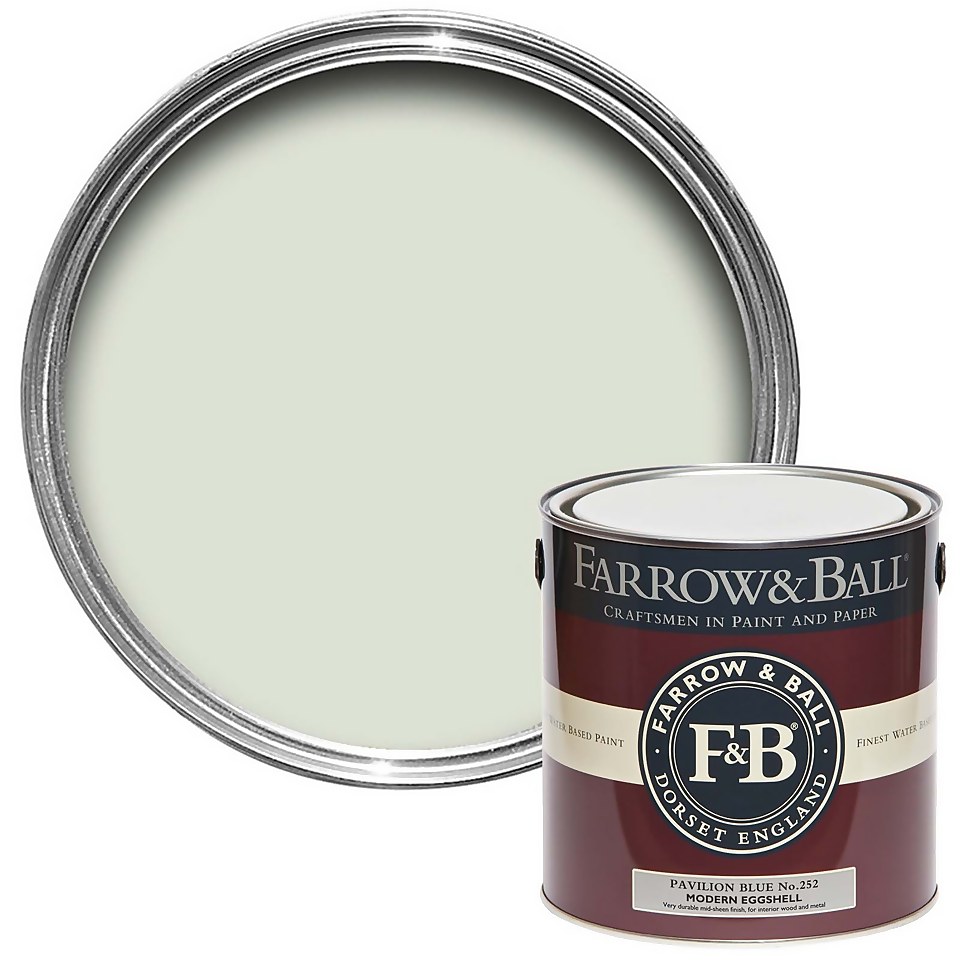 Farrow & Ball Modern Eggshell Pavilion Blue No.252 - 2.5L